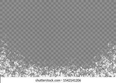 Frost Effect, Vector Illustration On Transparent Background. 