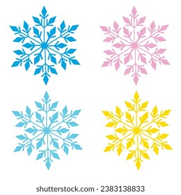 Frost, Flake, Blue Snow Flake, Ice Crystal, Winter, Ice, Cartoon, Sign, Silhouette, art, Icon, Vector, Frozen, Snow, Weather, Decoration, Illustration, Christmas, New Year, Holiday, Nature, Greetings