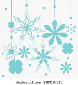 Frost, Flake, Blue Snow Flake, Ice Crystal, Winter, Ice, Cartoon, Sign, Silhouette, art, Icon, Vector, Frozen, Snow, Weather, Decoration, Illustration, Christmas, New Year, Holiday, Nature, Snowflake