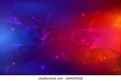 Frost and flame space background