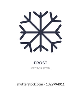 frost icon on white background. Simple element illustration from Season concept. frost sign icon symbol design.