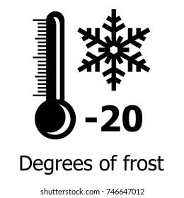Frost Icon. Simple Illustration Of Frost Vector Icon For Web