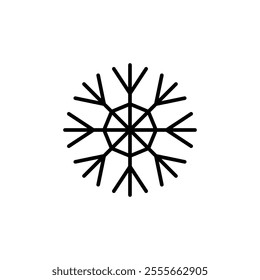 frost icon simple thin line logo symbol sign