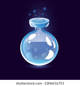 frost potion with snowflakes cold mix