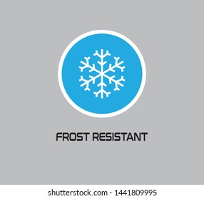 Frost Resistant Icon, Vector Design