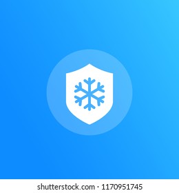 Frost resistant vector icon