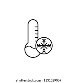 frost sign icon. Element of automation icon for mobile concept and web apps. Thin line frost sign icon can be used for web and mobile. Premium icon