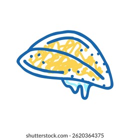 frost winter doodle icon sketch vector. frost winter sign. isolated symbol illustration