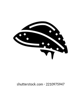 vector de icono de glifo de invierno helado. señal de invierno helado. ilustración de símbolo aislado