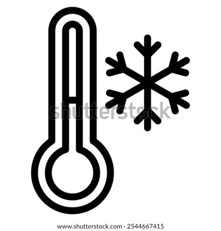 Frost winter vector icon illustration