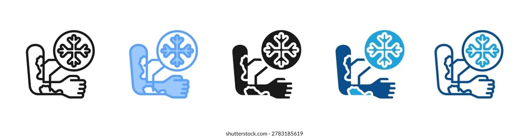 Frostbite web icon with multiple style collection