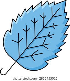  Frosted Dry Leaf Illustration Style Icon