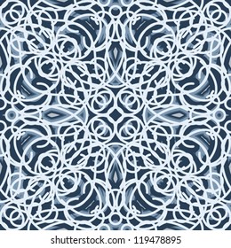 Frosted glass seamless pattern, vector winter background