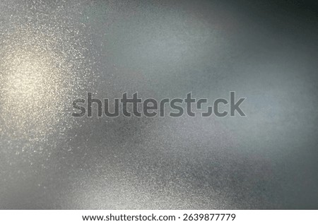 Frosted glass window texture. Ice frost background with silver metal reflection effect. Vector transparent paper foil. White glossy surface plastic material. Frosty aluminum ripple gradient.