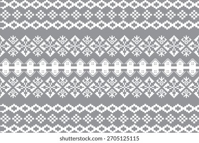 Frosted Harmony Monochrome Weave pattern seamless