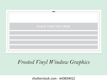 Frosted Vinyl Window Graphics Stripes