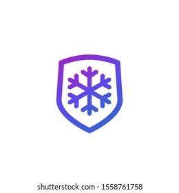 frost-resistance, cold resistant icon, vector