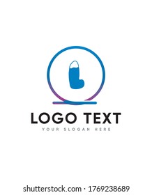 Frosty joy letter type L logo template, Vector logo for business and company identity 