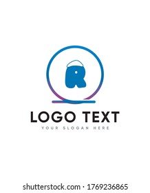 Frosty joy letter type R logo template, Vector logo for business and company identity 
