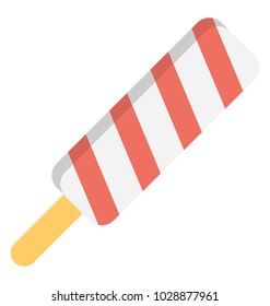 
A frosty lollipop, popsicle flat icon

