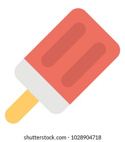 
A frosty lollipop, popsicle flat icon
