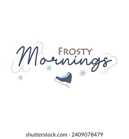 Frostmorgens Illustrationi Vector Perfekt für den Winter