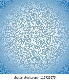 Frosty pattern. Curved seamless texture.