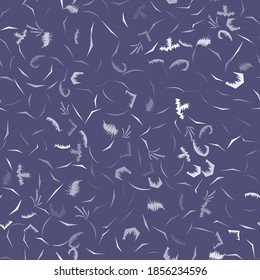 Patrón transparente y escarpado con gradiente sobre fondo azul para envolver, postal. Ornamento de ventana, ilustración de material vectorial. 