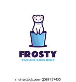 Frosty Simple Mascot Logo Template