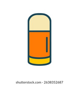 Frothy amber drink illustrated icon icon illustration element