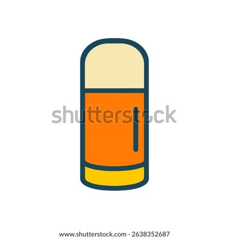 Frothy amber drink illustrated icon icon illustration element