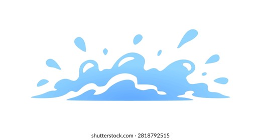 Frothy Sea Foam Wave Splash Surge