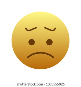 Frowning Face Emoji. Modern Simple Vector For Web Site Or Mobile App