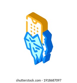frozen calls of call center isometric icon vector. frozen calls of call center sign. isolated symbol illustration