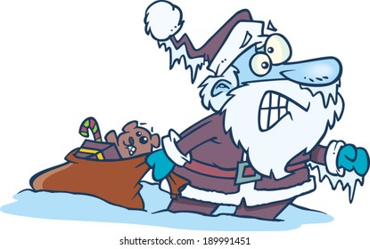 frozen cartoon santa claus