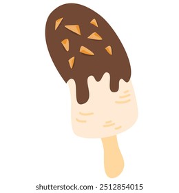 Frozen Chocolate Banana Pops illustration