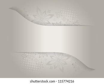 Frozen Christmas border in motion Snowflakes creating a border behind a wavy sheet on the dusty background