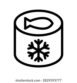 Frozen Container Icon Vector Symbol Design Illustration