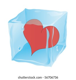 The frozen cube in which the heart is located