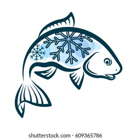 Frozen fish design for sale