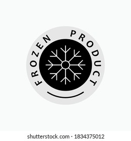 Frozen Food Icon. Preserved Meal - Vector Logo Template.