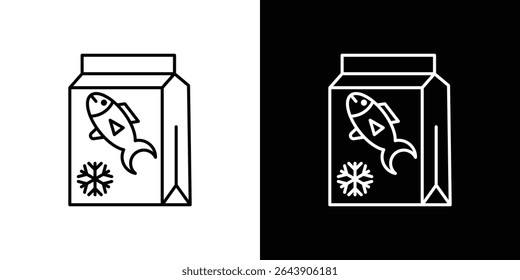 Conceito de símbolo de ícone de comida congelada para design gráfico, Site, UI. EPS