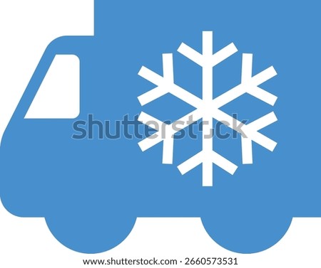 Frozen food label with bold snowflake icon. Perfect for packaging, delivery, and temperature-sensitive transport instructions.