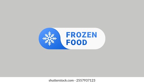 Frozen food label or freshness frozen vector. Best Frozen label for packaging design, and more about frozen.