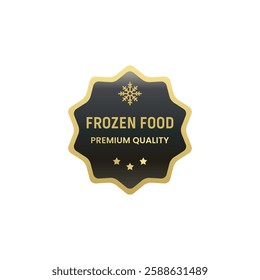 Frozen food stamp label vector isolated eps. Best Frozen label for packaging design, and more about frozen.