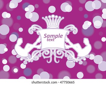  Frozen frame for text. Vector illustration