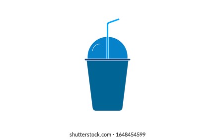 Frozen frappe icon flat style vector image
