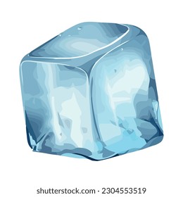 Eiswürfel, gefroren, Symbol auf transparentem Hintergrund einzeln