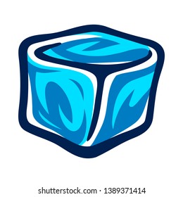Frozen ice cubes for drinks