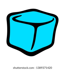 Frozen ice cubes for drinks